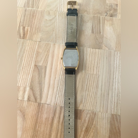 Vintage Garfield gold tone embossed strap watch NEW BATTERY - Picture 9 of 11